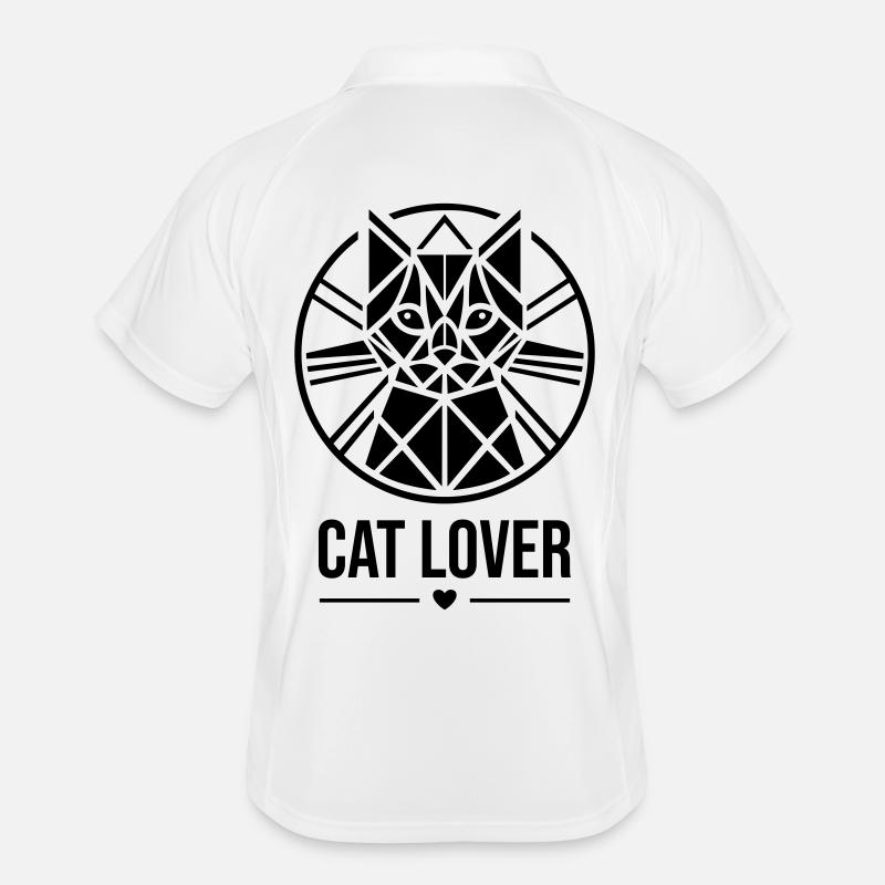 Catlover Amoureux des chats Polo respirant Homme