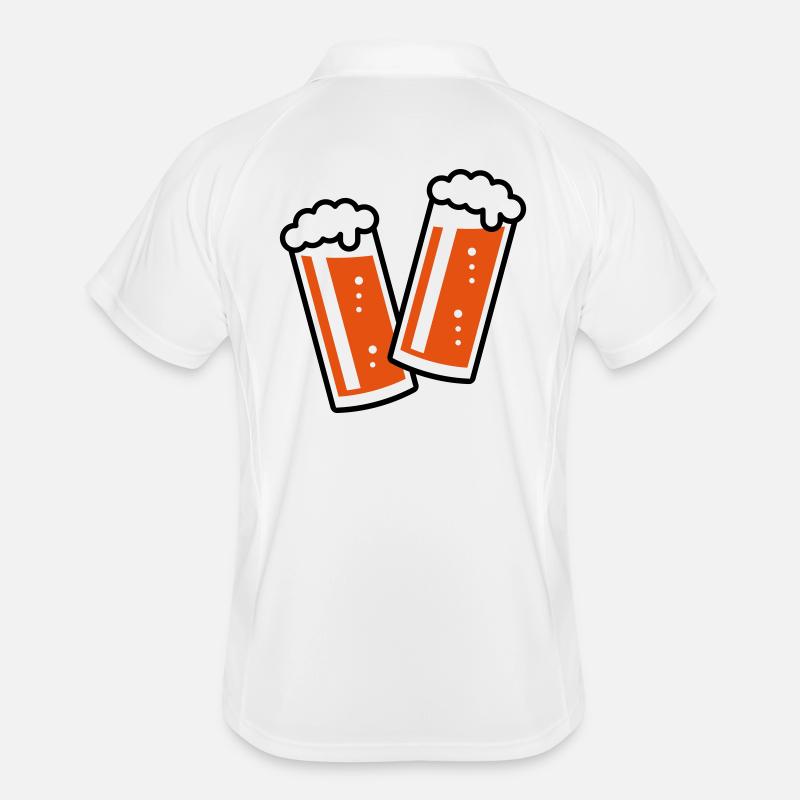 2 Altbier glasses toast (beer / Altbier / 2C) Men's Polo breathable
