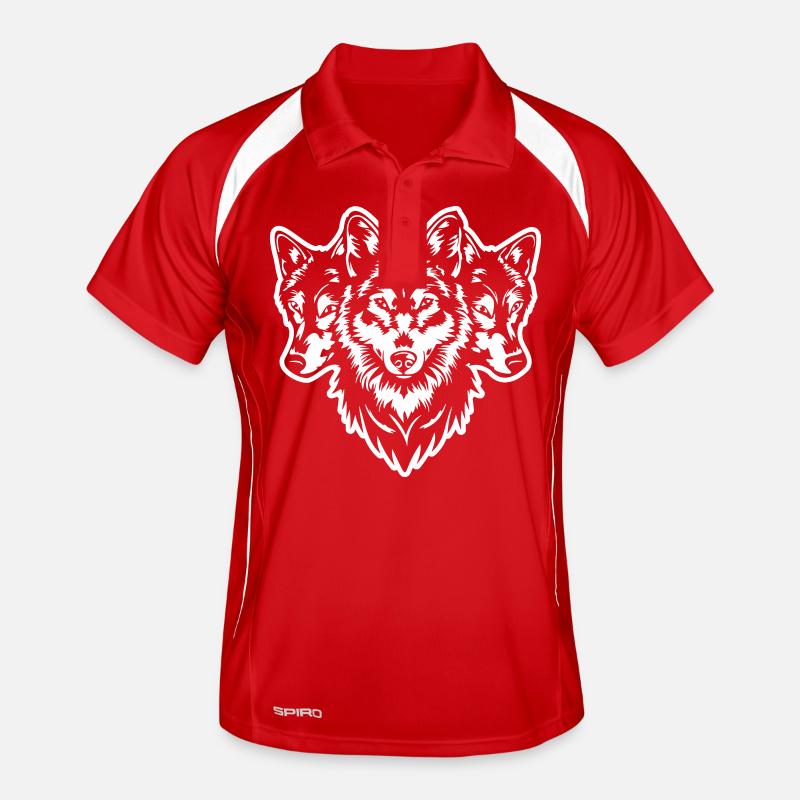Wolf Pack Wolf Head Men's Polo breathable