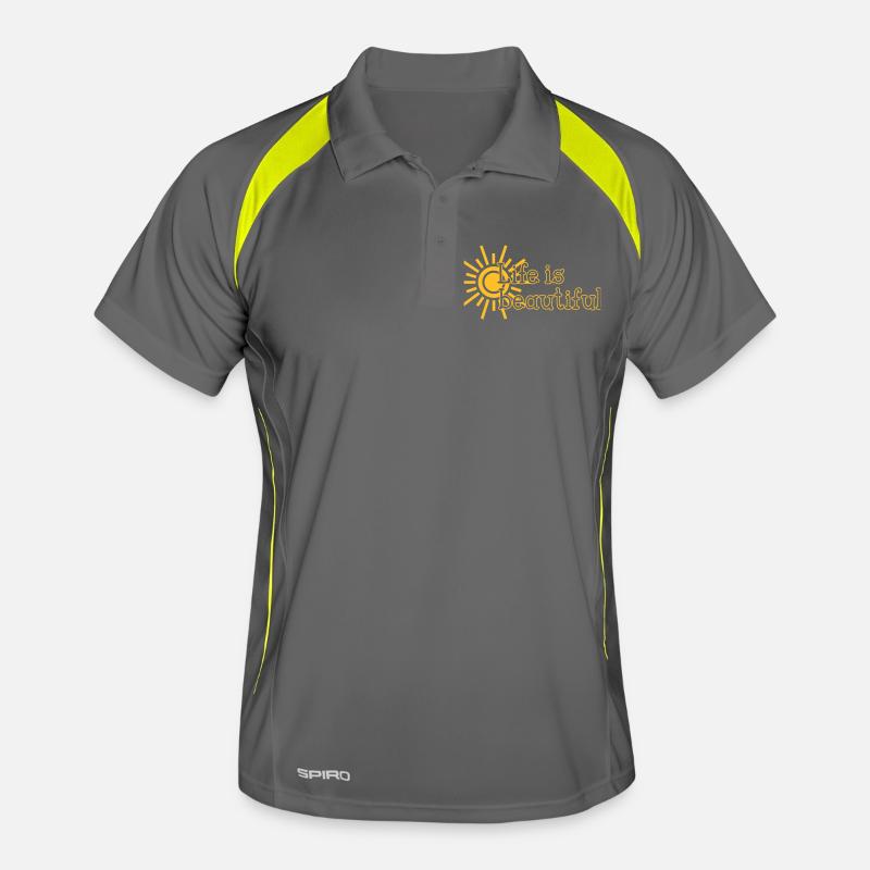 Life is beautiful Men's Polo breathable