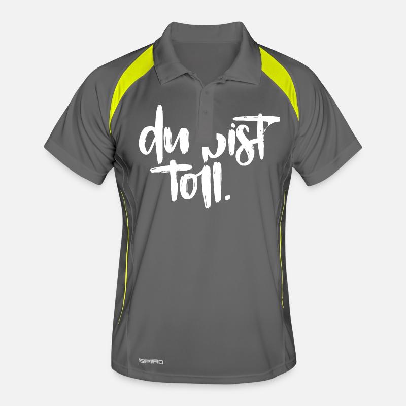 Tu es génial! Polo respirant Homme