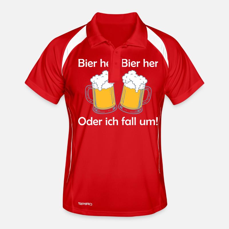 Bienen hier, Bienen hier - oder ich fall um! Männer Polo atmungsaktiv