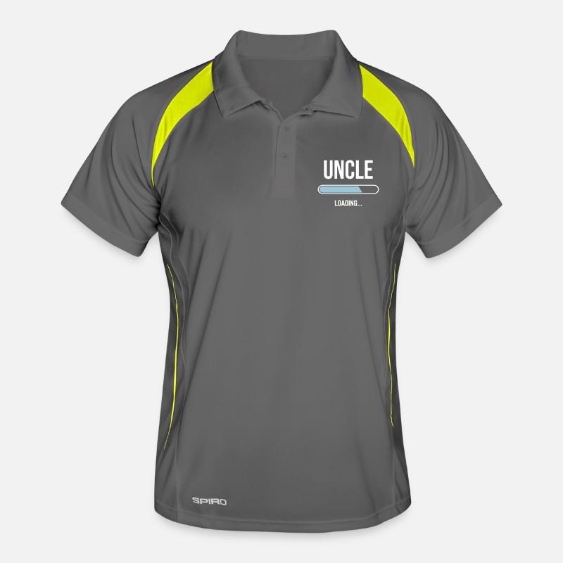 Uncle Loading - Men's Polo breathable - grey/lime