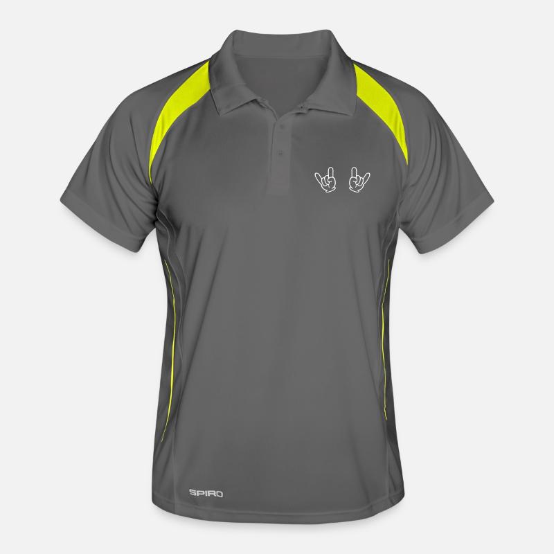 rock hands Männer Polo atmungsaktiv