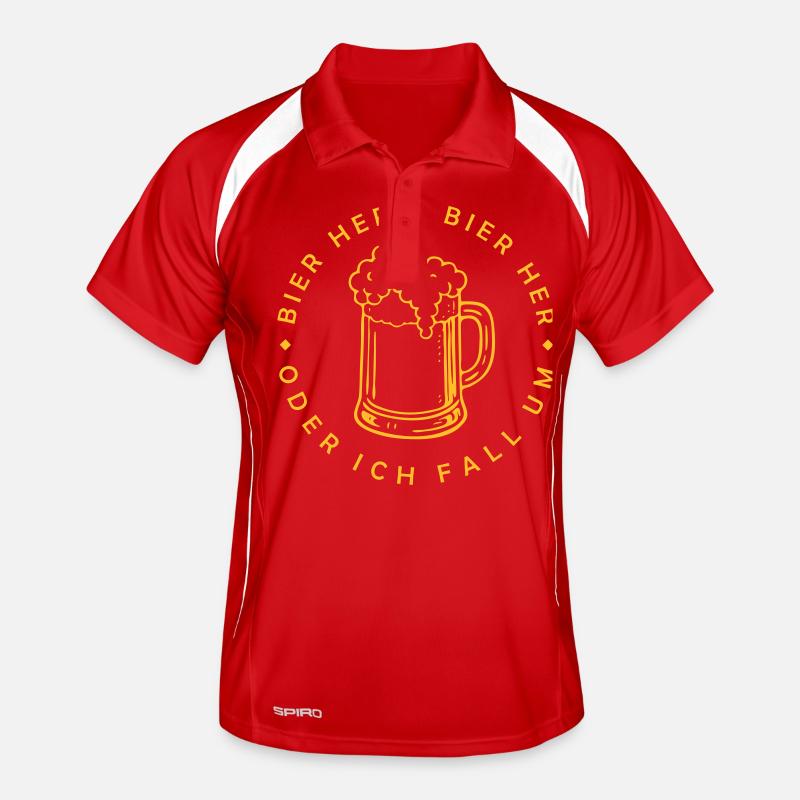 Bienen hier - Oder ich fall um! Männer Polo atmungsaktiv