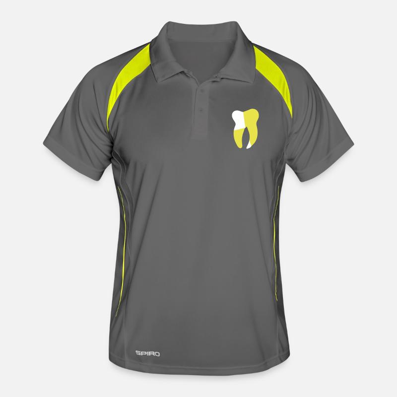 tooth graphic Men's Polo breathable