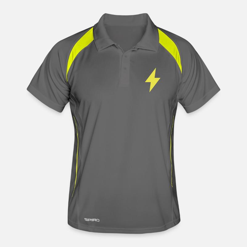 Blitz Symbol - Thunder - Flash Männer Polo atmungsaktiv