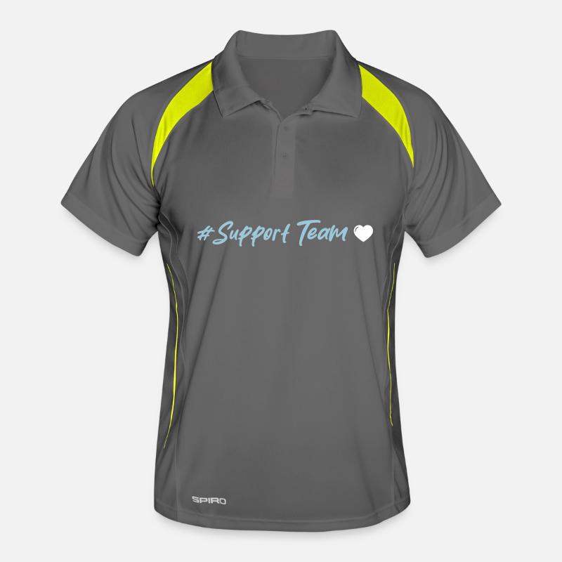 Support Team Herz Männer Polo atmungsaktiv
