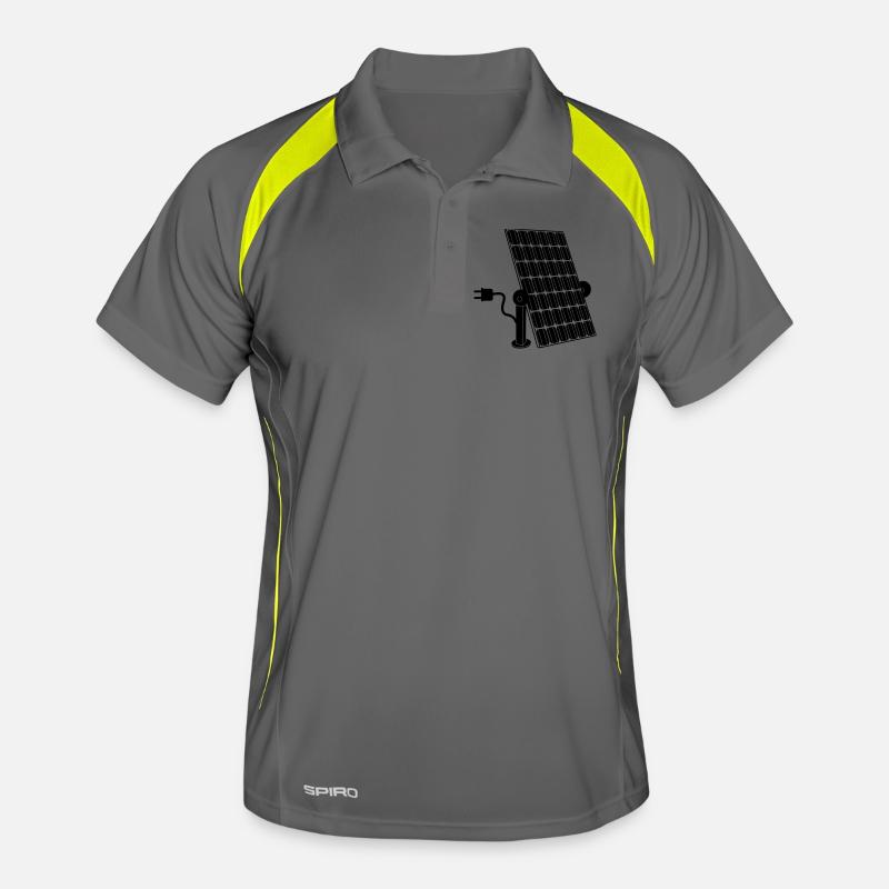 Solar panel with plug Men's Polo breathable