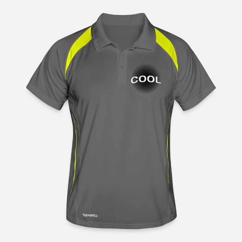 Cool lettering on dot HG Men's Polo breathable