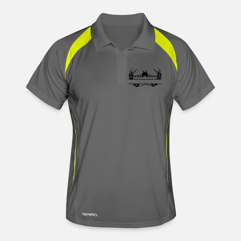 Ackerbau Traktor Getreideanbau Männer Polo atmungsaktiv