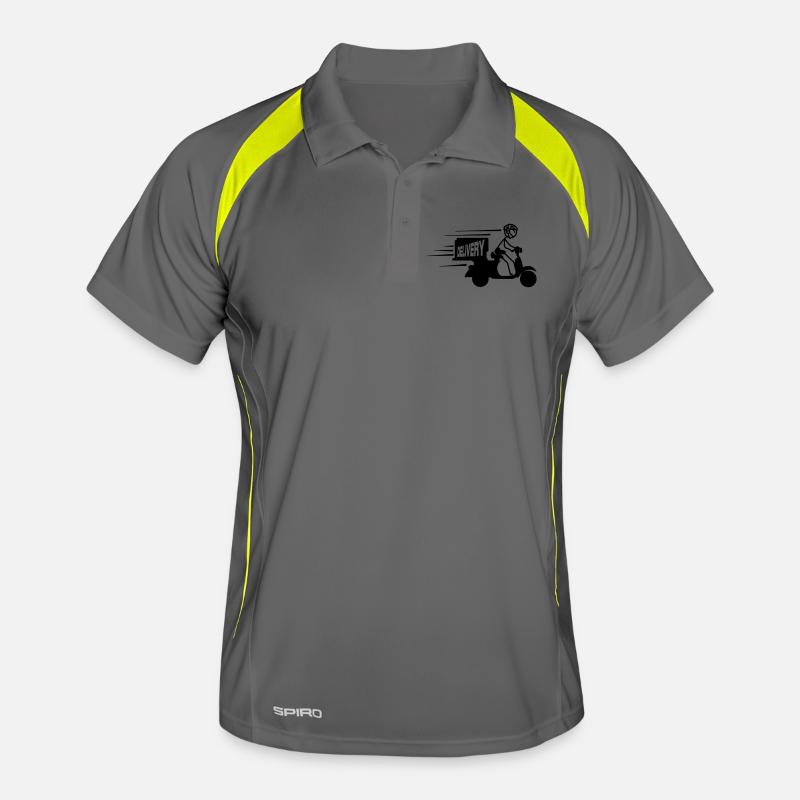 Scooter-Paket oder SMS-Lieferung Männer Polo atmungsaktiv