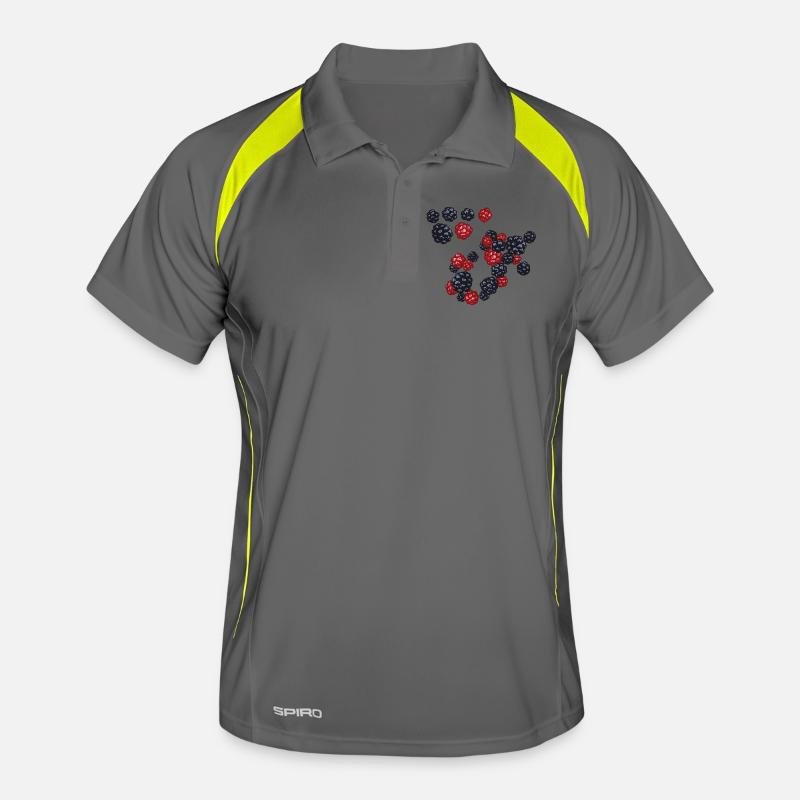 Brombeeren Männer Polo atmungsaktiv