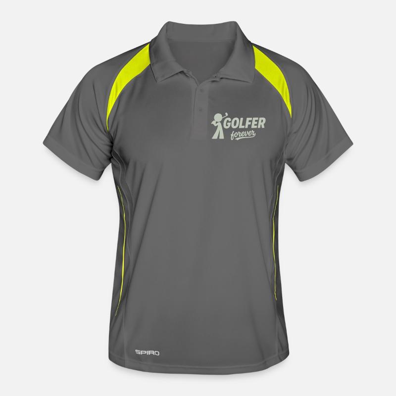 Silhouette du golfeur éternel Polo respirant Homme
