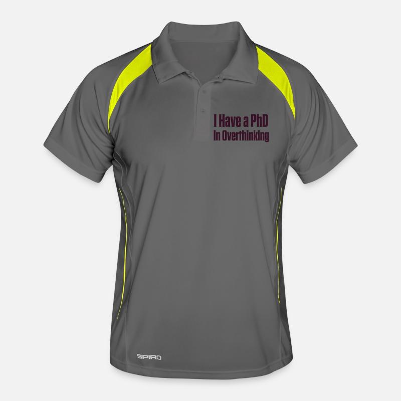 PhD in Overthinking Neurodivergent Gift Men's Polo breathable