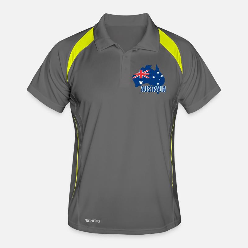Australische Flagge, Australischer Stolz Männer Polo atmungsaktiv