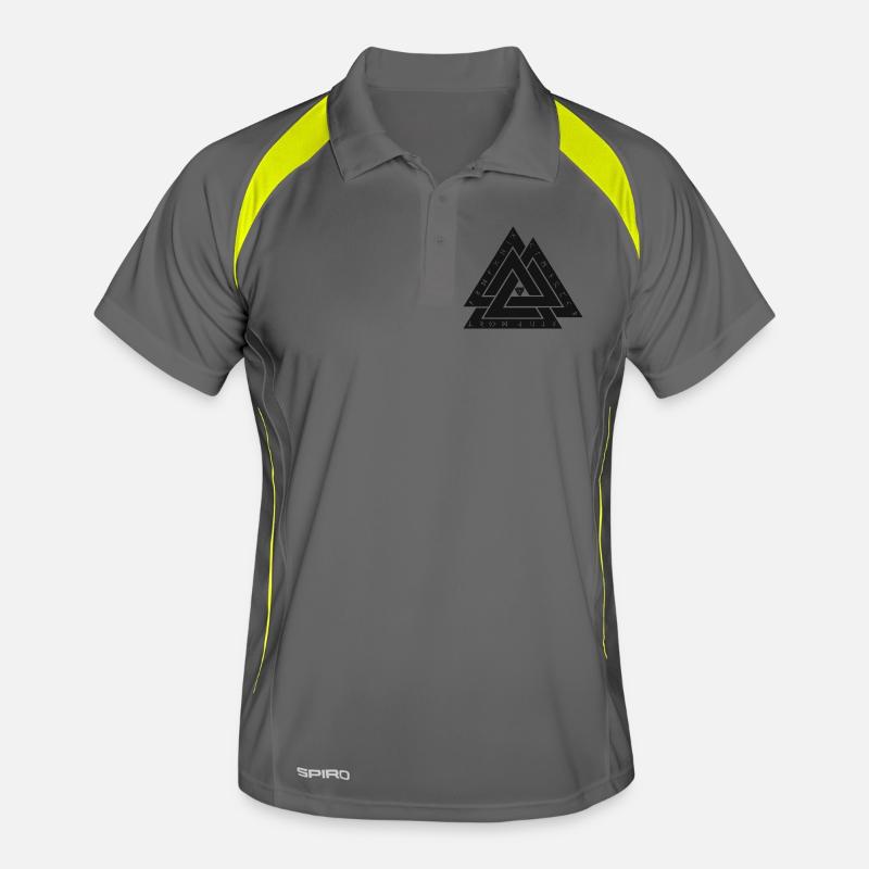 Valknut viking symbol Men's Polo breathable