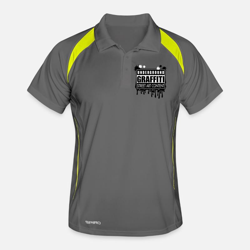 Underground graffitis flex Polo respirant Homme