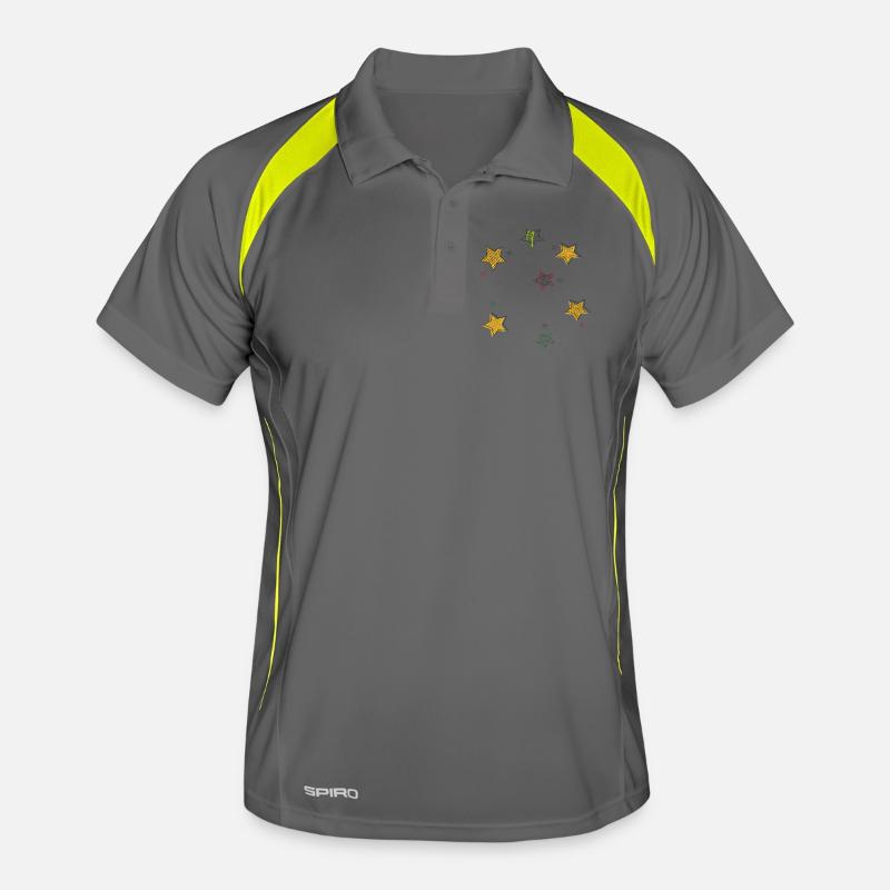 Stars Men's Polo breathable
