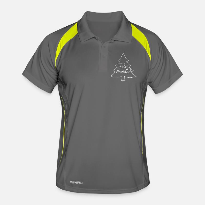 Feliz Navidad Christmas Tree Christmas Design Men's Polo breathable