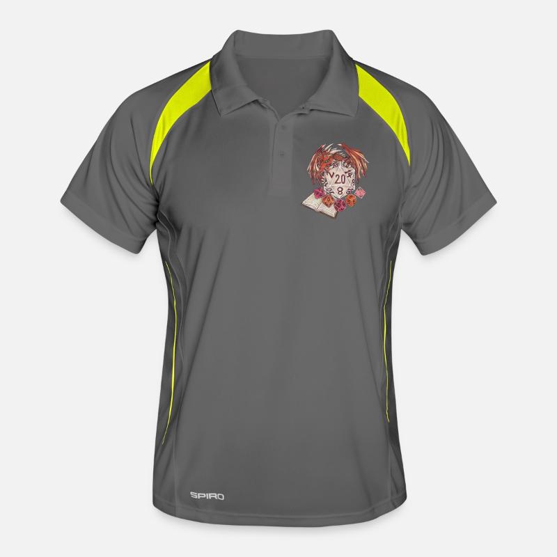 Role Playing Game Tabletop D20 Dice Game Master Men's Polo breathable