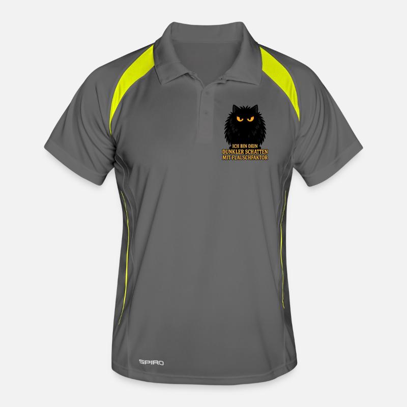Dark shadow with fluff factor – cat Men's Polo breathable