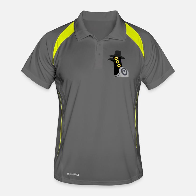 Dämonischer Vogel Männer Polo atmungsaktiv