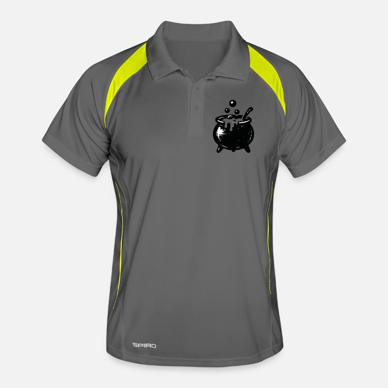 Witch's Cauldron Bubble Magic Men's Polo breathable