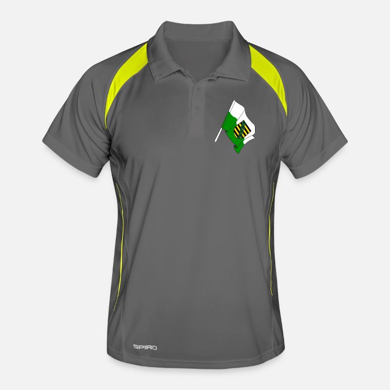 Drapeau Saxe Polo respirant Homme