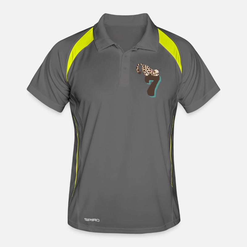 Chat numéro 7 Polo respirant Homme