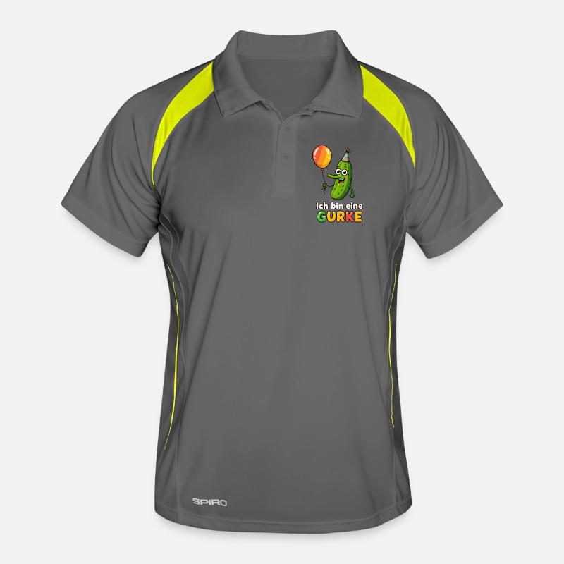 Costume de concombre, je suis un carnaval de carnaval de concombre Polo respirant Homme