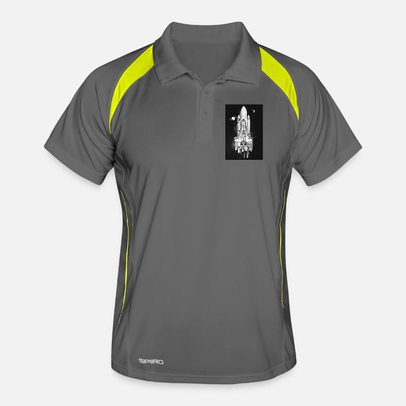 Navette spatiale imaginative dans le style graffiti Polo respirant Homme