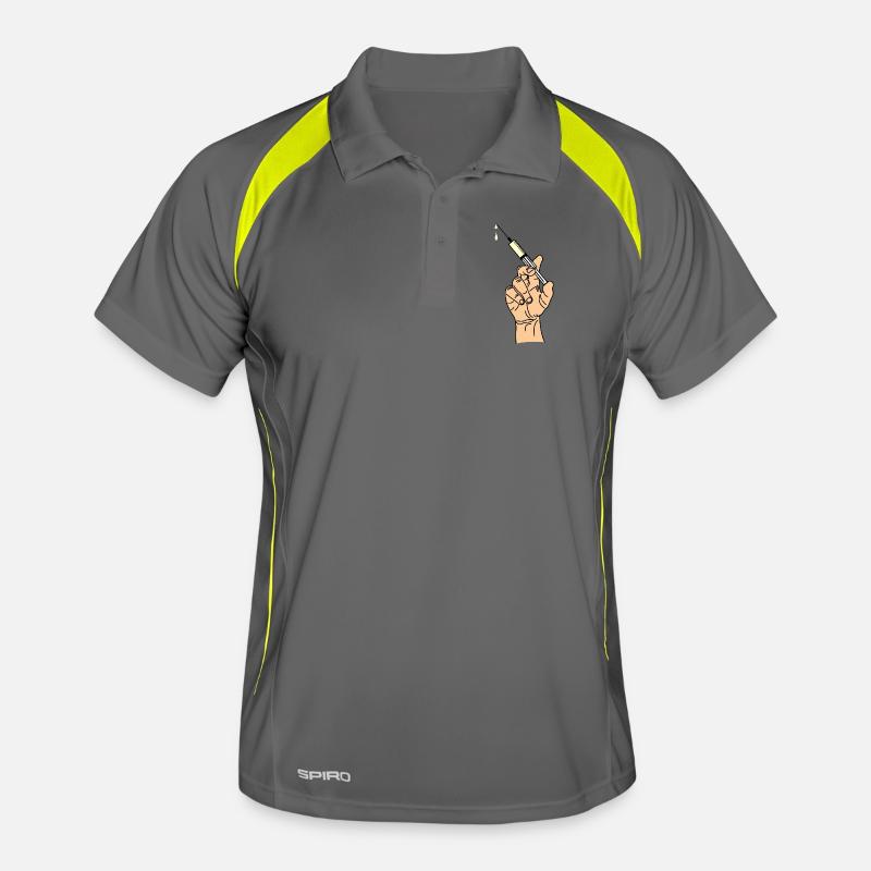 Main avec seringue d’évacuation 5 Polo respirant Homme