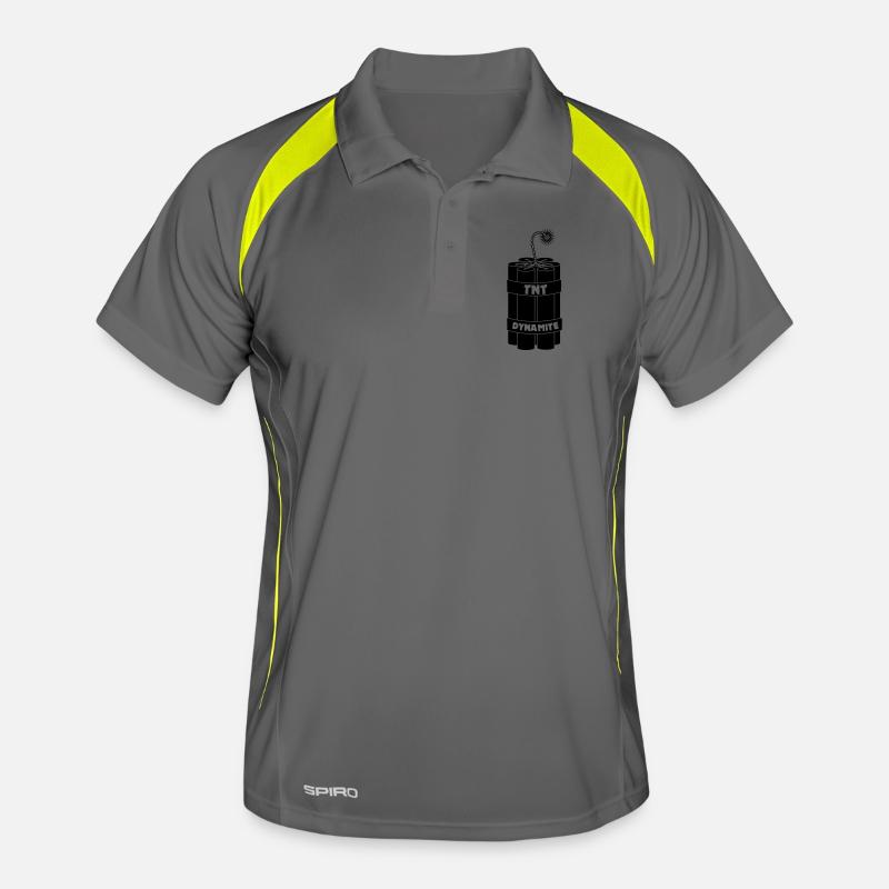 Seven burning dynamite sticks Men's Polo breathable