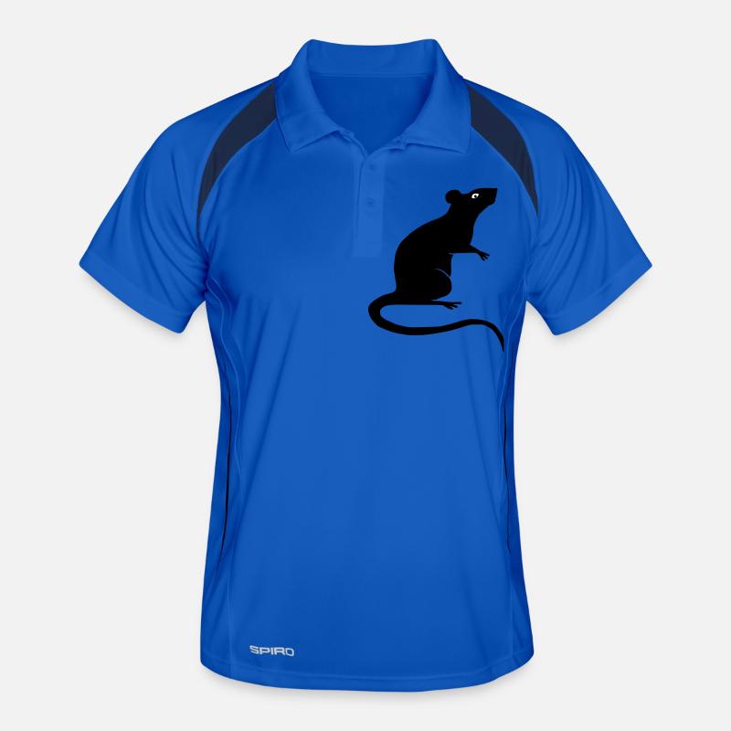 rat rats duo ratty mouse mice animal Rattus Men's Polo breathable