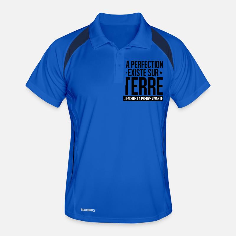 LA PERFECTION EXISTE SUR TERRE, Polo respirant Homme
