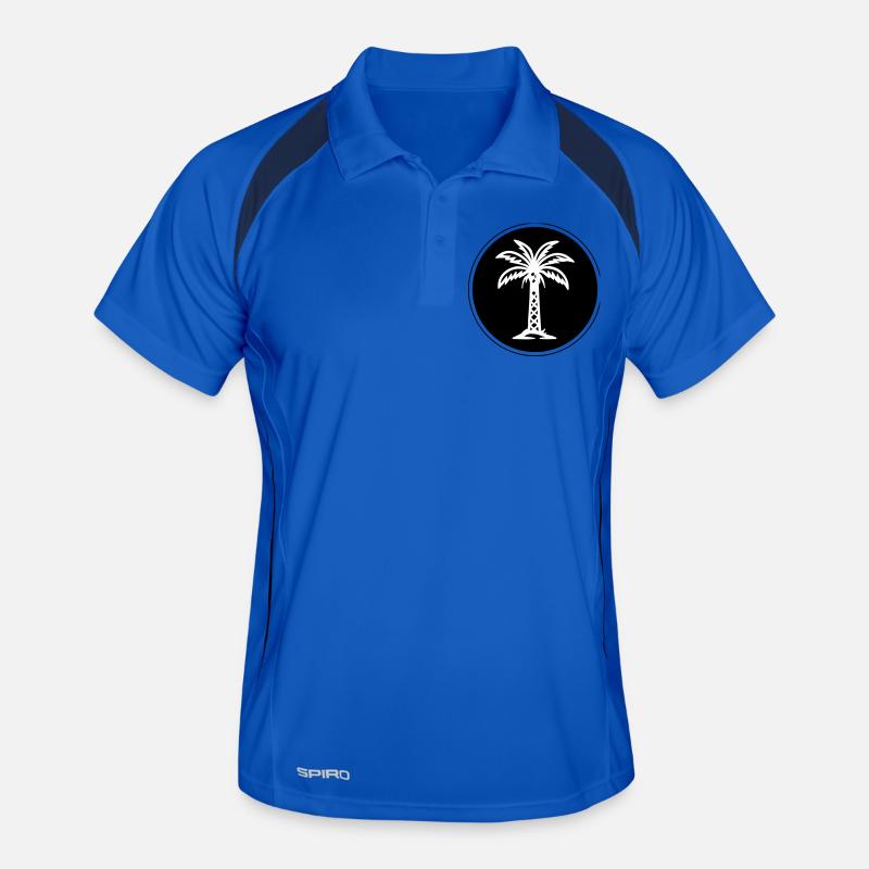 Palme Icon Symbol Männer Polo atmungsaktiv