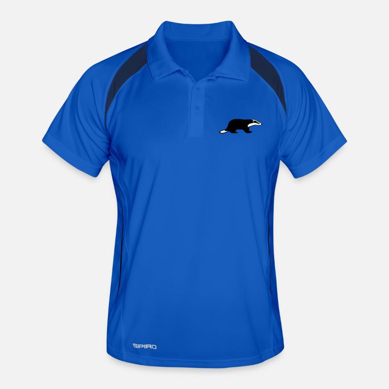 Dachs - Männer Polo atmungsaktiv - Königsblau/Navy