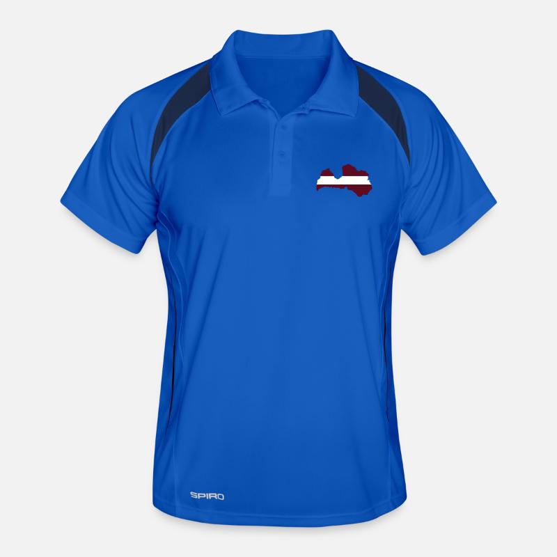 Latvia Men's Polo breathable