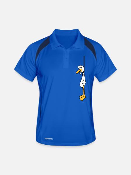 Hanged Duck - Polo respirant Homme - bleu roi/marine - Devant
