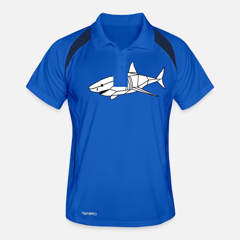 polygones requin Polo respirant Homme