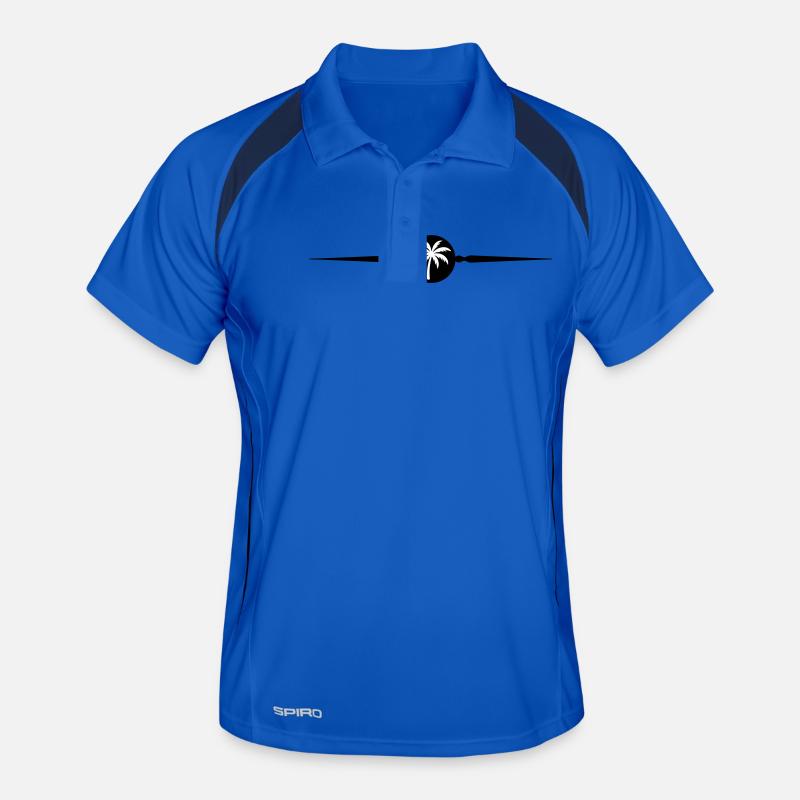 ligne de symbole de palmier Polo respirant Homme