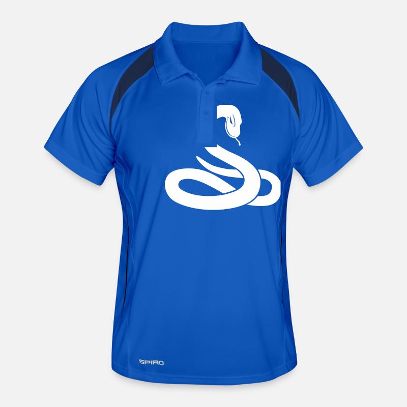snake white Männer Polo atmungsaktiv