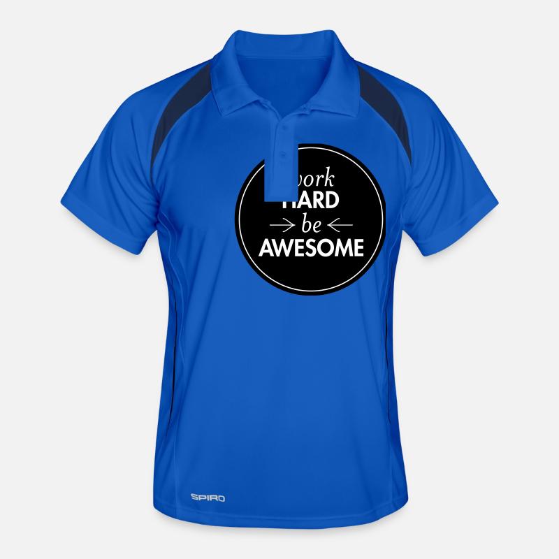 Work Hard - Be Awesome Men's Polo breathable