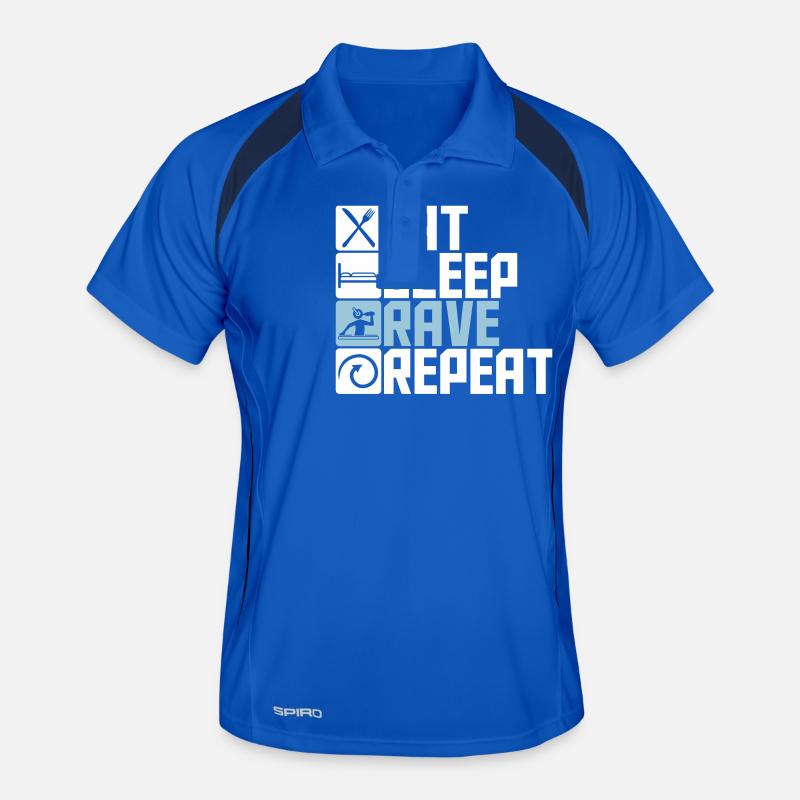 Manger dormir rave répéter nourriture sommeil corbeau disant Polo respirant Homme