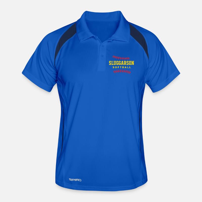Sluggarson Softball Jaune Polo respirant Homme