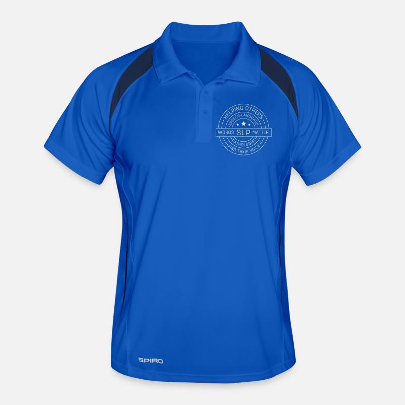 Speech Pathologist SLP Speech Therapist Men's Polo breathable