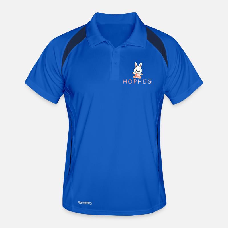 Conception de t-shirt imprimé de main de lapin mignon Polo respirant Homme