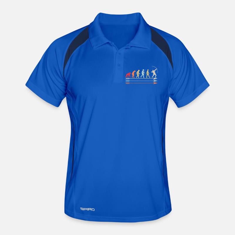 Evolution to Archer: Colorful Bowman Path Men's Polo breathable