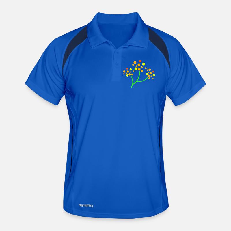 Neon Dotted Tree Burst Men's Polo breathable